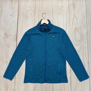 Patagonia Kids Better Sweater Youth XL 14 Full Zip Fleece Jacket Heather Blue